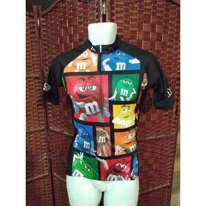 Team M&M's Cycling Jersey Adult Small full Zip